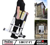 Escalera telescópica Click 'n' Climb Pro ProDec Advance de 3,8 m (12' 6")