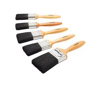 ProDec Juego de brochas de cerdas Mixtas de 5 Piezas para Pintar con Pinturas de emulsión, Brillantes y satinadas en Paredes, Madera y Metal, Contiene 2 brochas de 1,5, 2 de 2 y 1 de 3 Pulgadas