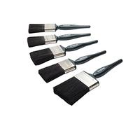 ProDec Juego de brochas de cerdas Mixtas de 5 Piezas Trade Pro para un Acabado Suave con Pinturas de emulsión, Brillantes y satinadas en Paredes, Metal - 2 brochas de 1,5, 2 de 2 y 1 de 3 Pulgadas