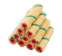 ProDec Paquete de 10 mini rodillos de pelo corto de 4 pulgadas para un acabado suave al pintar con pinturas de emulsión de uso comercial y de bricolaje en paredes y techos interiores