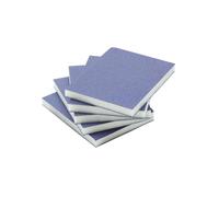ProDec Paquete de 5 almohadillas de lijado flexibles rellenas de espuma de grano fino para superficies planas y curvadas de madera y metal, incluyendo alféizares de ventanas, arquitraves, rodapiés