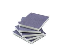 ProDec Paquete de 5 almohadillas de lijado flexibles rellenas de espuma de grano medio para superficies planas y curvadas de madera y metal, incluyendo alféizares de ventana, arquitraves, rodapiés