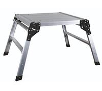 ProDec Puesto de trabajo de aluminio plegable cuadrado 600 mm x 600 mm y altura de 500 mm