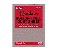 ProDec Windsor 12' x 9' Calidad Premium Bolton Sarga Algodón Tejido de Alta Densidad Para Cubrir Suelos y Muebles