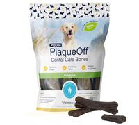 ProDen PlaqueOff 13 Huesos Dentales para Perros Medianos y Grandes, Eliminador de Sarro, Placa y Mal Aliento, Mejora la Salud Oral en General, Sabor (Pollo y Calabaza) (485g, Fusión de Verduras)