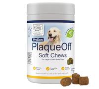 ProDen PlaqueOff 60 Masticables Blandos Snacks para Perros | Eliminador Natural de Placa, Sarro y Mal Aliento para Perros pequeños o medianos | Funciona Sistémicamente no por Abrasión o Masticación