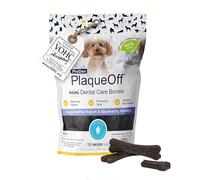 ProDen PlaqueOff Mini Huesos Dentales para Perros Sabor Arándanos 20u | Para perros pequeños | Reduce sarro y mal aliento | Snack para perros de limpieza dental mecánica de dientes