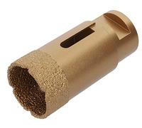 PRODIAMANT Broca profesional para azulejos 35 mm x M14 broca angular de diamante para perforar en seco en gres fino, azulejos y piedra natural