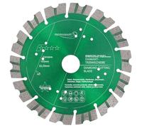 PRODIAMANT Disco de corte de diamante concave Turbo 150 mm x 22,2 mm para piedra, hormigón, corte en seco, disco de diamante