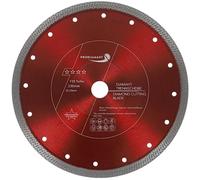 PRODIAMANT Disco de corte de diamante F35 Turbo Premium 230 mm - para azulejos y gres porcelánico - extra delgado 2,0 mm - con brida reforzada - Ø22,23 mm - cortes limpios y sin desbaste para