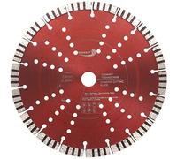 PRODIAMANT Disco de corte de diamante Premium, hormigón 230 mm x 22,23 mm, disco de corte de diamante 230 mm, altura de segmento 15 mm