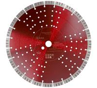 PRODIAMANT Disco de corte de diamante Premium, hormigón 350 mm x 25,4 mm, altura de segmento 15 mm