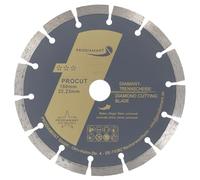 PRODIAMANT disco de corte de diamante universal 180 x 22,2 mm hormigón, piedra, ladrillo 180mm disco de diamante segmento 10mm