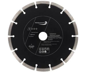 PRODIAMANT Disco de corte diamantado 180 mm x 22,2 mm abrasivo para asfalto, solado, hormigón ligero, hormigón fresco, arenisca y arcilla refractaria
