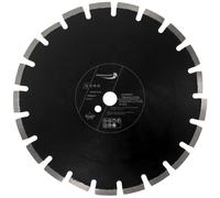 PRODIAMANT Disco de corte diamantado 350 mm x 25,4 mm abrasivo para asfalto, solado, hormigón ligero, hormigón fresco, arenisca y arcilla refractaria