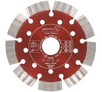 PRODIAMANT Disco de Corte Diamantado Premium 115 mm x 22,23 mm - Segmento 12 mm, para corte profesional Hormigón y Cemento, apto para Amoladora Angular