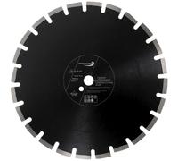 PRODIAMANT Disco de diamante abrasivo de 400 mm x 25,4 mm para carreteras, asfalto, pavimento, hormigón ligero, hormigón fresco, arenisca y arcilla refractaria