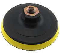 PRODIAMANT Disco de soporte de 100 mm M14 - Disco de soporte flexible de velcro con espuma amortiguadora para lijado húmedo y seco, hormigón, metal, piedra, pintura