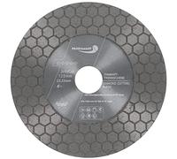 PRODIAMANT Disco Diamantado F-Jolly 125 mm x 22,23 mm - Corte a 45°, Biselado y Lijado, para Azulejos y Gres Porcelánico, apto para Amoladora Angular