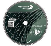 PRODIAMANT HM TCT Hoja de sierra circular 315 x 30 mm - multiuso para madera, aluminio, plástico y laminado, compatible con sierra de mesa