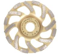 PRODIAMANT Muela de copa de diamante 125 mm x 22,2 mm Turbo ST81 Muela de diamante Hormigón Piedra natural Calidad profesional