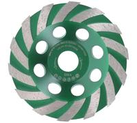 PRODIAMANT Muela de Copa Diamantada 125 mm x 22,23 mm - para hormigón, mampostería, piedra, segmento abanico, apto a amoladora angular