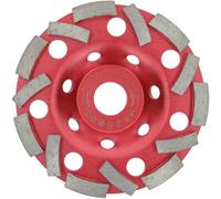 PRODIAMANT Muela de Copa Diamantada Extra Speed 125 mm x 22,23 mm - Segmento 5 mm, para Hormigón, Azulejos y Mampostería, desbaste extra Rápido y Profesional, apto para Amoladora Angular