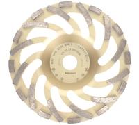 PRODIAMANT Muela de Copa Diamantada Turbo ST81 180 mm x 22,23 mm - Segmento 5 mm, para hormigón y piedra natural, calidad profesional, desbaste rápido y profesional, apto para amoladora angular