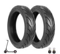 Prodrocam Neumático de repuesto para scooter de 10 pulgadas, sin cámara, para Xiaomi 4 Pro Scooter 60/70-7, neumático de vacío delantero/trasero, sin cámara, con válvula (negro, 2 unidades)