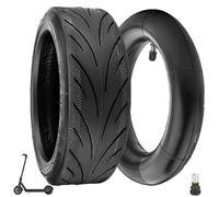 Prodrocam Neumático sin cámara de aire 60/70-6,5 con cámara de aire para scooter Segway Ninebot Max G30, neumático todo terreno de 10" sin aire, cámara de aire recta, 10 x 2,5, neumático de repuesto