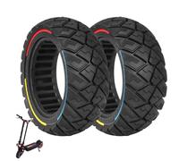 Prodrocam Neumáticos sólidos 90/65-6,5 para scooter eléctrico Zero 11X, neumáticos de repuesto de 11 pulgadas, neumáticos sólidos de goma maciza, delantero/trasero (tricolor, 2 unidades)