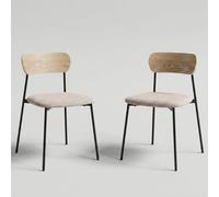 Produce Shop 2 Sillas de cocina de diseño moderno Genevieve YES - Gris