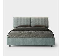 Produce Shop Mados - Cama de matrimonio de tela con baúl, 160 x 190 cm, color verde