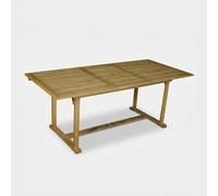 Produce Shop Mesa de jardín extensible de madera de acacia 150/200 x 90 cm
