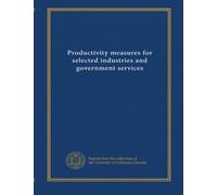 Productivity measures for selected industries and government services (1988)
