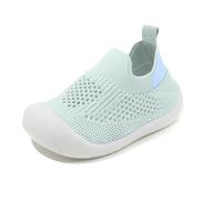 Producto categorías Baby Sneakers/Zapatos para bebés y niños pequeños con de Goma Transpirables y adaptados para Primeros Pasos Ideales para Evitar Caminar sobre la Punta (Light Green, 19 Infant)