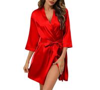 Producto clasificación Women's Sleepwear Producto título de novia para dama de y corta de satén estilo kimono para bodas y nupciales de baño de seda para mujer Calma que Te Envuelve
