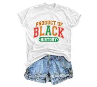 Producto de camisas Black History para mujeres y hombres, camisa negra del mes de la historia, blanco, L