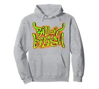 Producto Oficial de Billie Eilish para Fans Merch Music Sudadera con Capucha, Unisex para Adultos, Gris Jaspeado, S