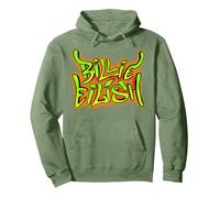 Producto Oficial de Billie Eilish para Fans Merch Music Sudadera con Capucha, Unisex para Adultos, Verde Salvia, L