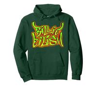 Producto Oficial de Billie Eilish para Fans Merch Music Sudadera con Capucha, Unisex para Adultos, Verde Bosque, M