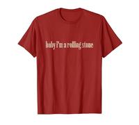 Producto Oficial de MGK Baby I'm a Rolling Stone Camiseta, Hombre, Arándano, L