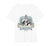 Producto Oficial de Popeye Camiseta, Mujer Tallas Grandes, Blanco, 4XL Grande