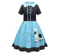 Producto para niñas Vestido Inspirado en muñeca Estilo Baile años 50 para y Eventos sin Talla ni Color Confianza para Correr y Saltar