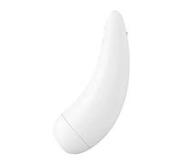 Producto sexual de la marca Satisfyer: estimulador, Curvy 2+ estimulador y vibrador Blanco Con App y Bluetooth
