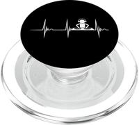Productor Musical Disc Jockey Latidos del Corazón ECG Pulso DJ Mesa de Mezclas PopSockets PopGrip para MagSafe