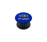 Productor Musical DJ Escuchando Mis Mezclas Sound Wave PopSockets PopGrip Adhesivo