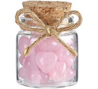 Productos calientes botella de corazón de cristal rosa que cura para regalos o venta-Botella cilíndrica