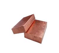 Productos de cobre puro T2: bloque/barra/hoja/placa de cobre, material rectangular de cobre con electrodo al 99,9%, corte y dibujo cero personalizados(1pcs 35x35x100mm)