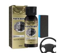 Productos De Cuidado Interior | Pulido, Limpieza y Restaurador de Brillo | Acondicionador Cerámico para Molduras de Auto de 30 ml - Para Sedán, Pickup, Scooter, SUV, Molduras, Parabrisas, Paneles y